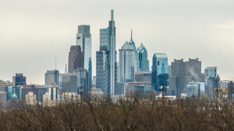The Philadelphia skyline.