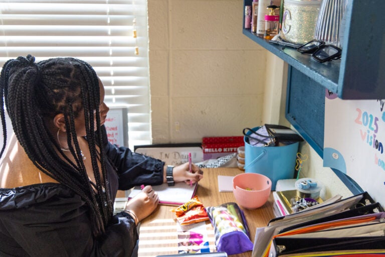 A HomeWorks Trenton scholar studying