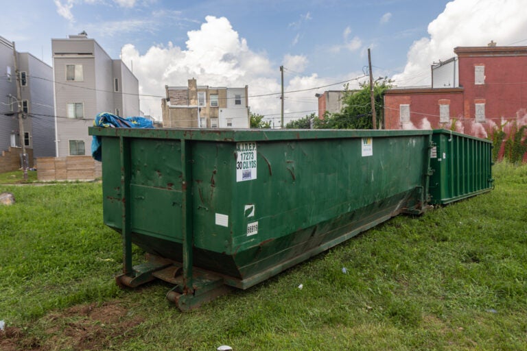 Dumpsters at 6th and York streets in North Philadelphia