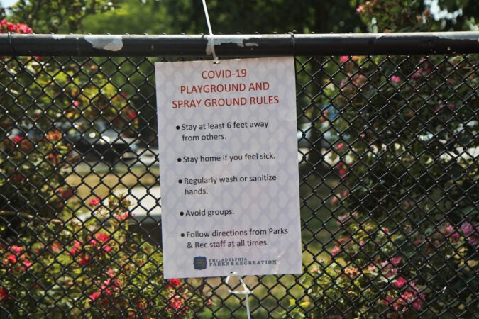 COVID-19 rules at a Philly sprayground