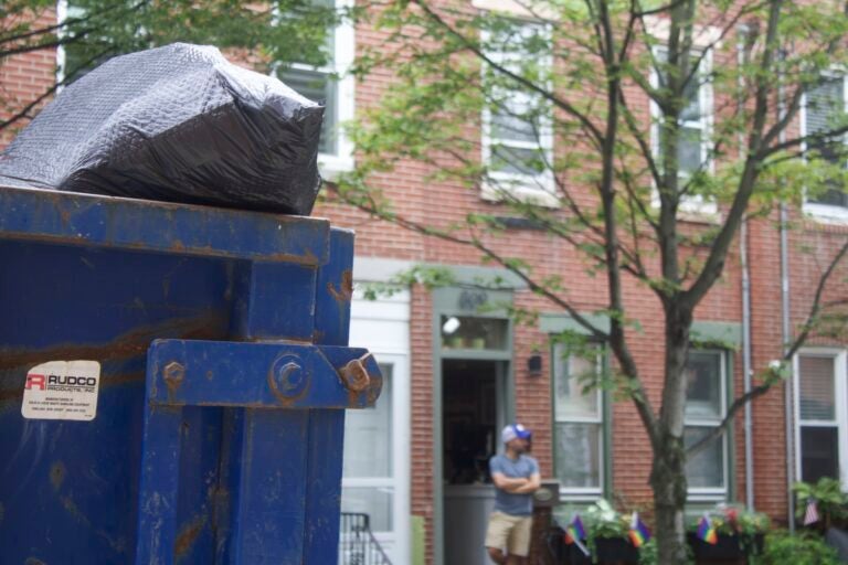 Trash at Catharine and 18th streets in Philadelphia