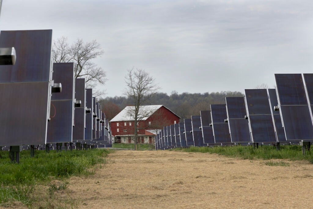 Solar Panels at Adams Solar Farm outside Gettysburg, Pa