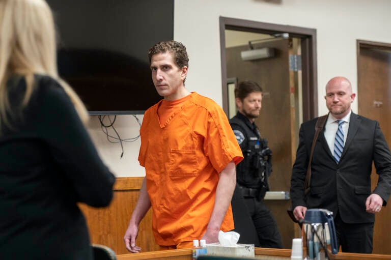 Bryan Kohberger enters the courtroom for his arraignment hearing in Latah County District Court, May 22, 2023, in Moscow, Idaho