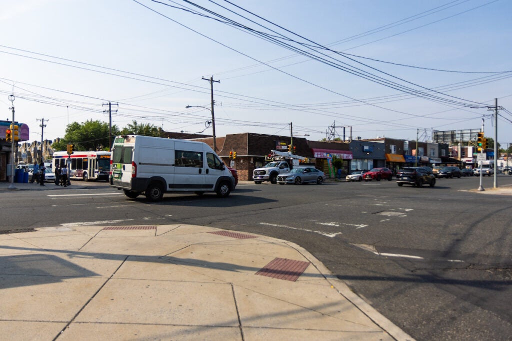 Street intersection in Northeast Philadelphia