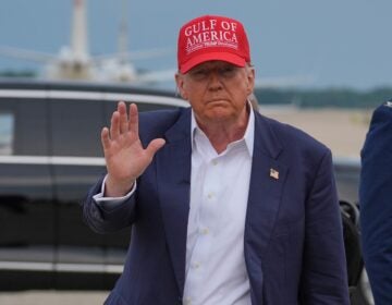 Donald Trump waves