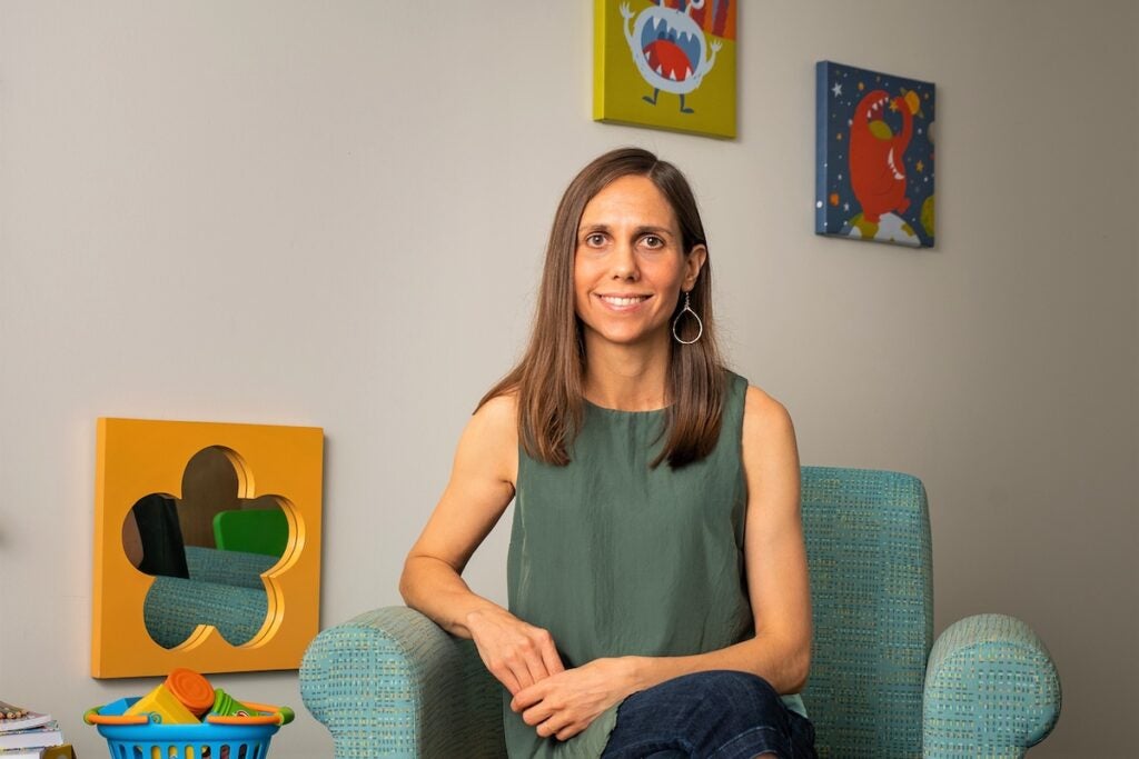 Ellie Brown is a Professor of Psychology in the College of the Sciences and Mathematics at West Chester University, where she directs the Early Childhood Cognition and Emotions Lab. (Courtesy of Ellie Brown)
