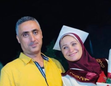 Fatima Mohamed Alshindi's husband Monir Mohamed Alshindi died in December 2023 during the Israel-Hamas War. (Courtesy of Fatima Mohamed Alshindi)