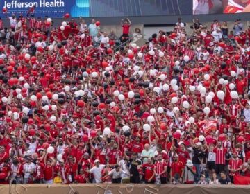 Many Wydad AC fans cheer their team