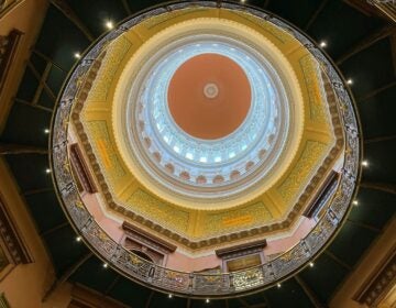 The rotunda at New Jersey's statehouse