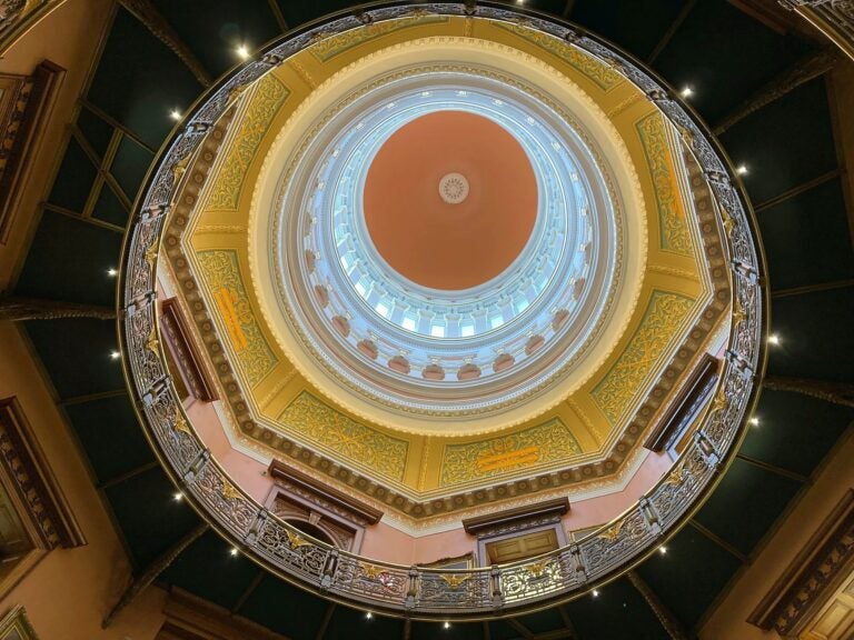 The rotunda at New Jersey's statehouse