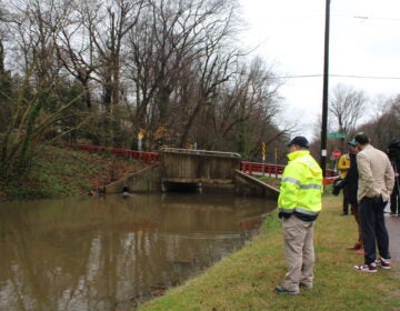 Looking at a flooded canal