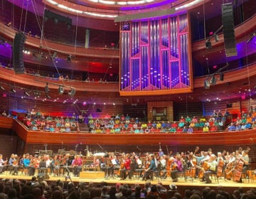 musicians playing in the Philadelphia Orchestra's Pride Concert