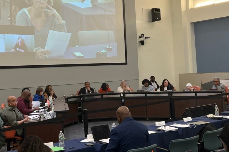 board members at a meeting