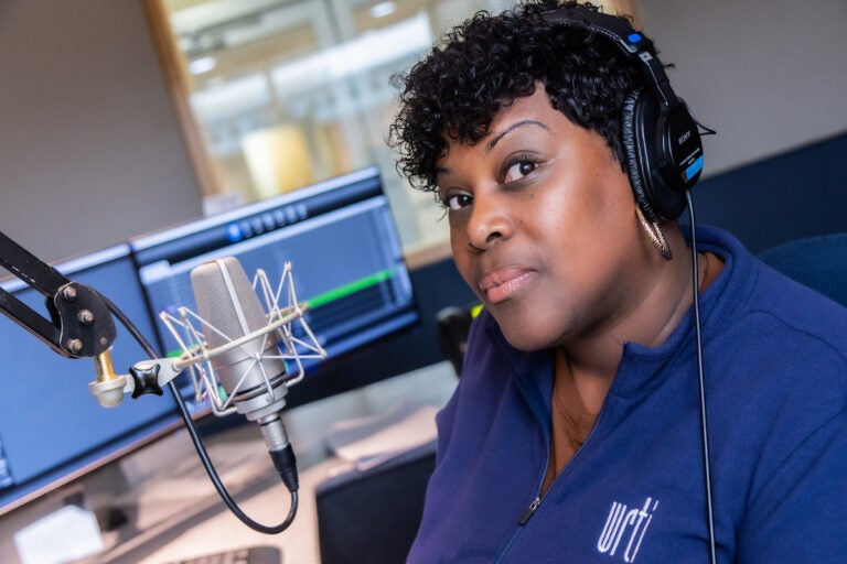 Nicole Sweeney in the studio